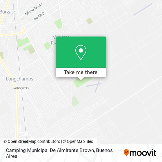 Mapa de Camping Municipal De Almirante Brown