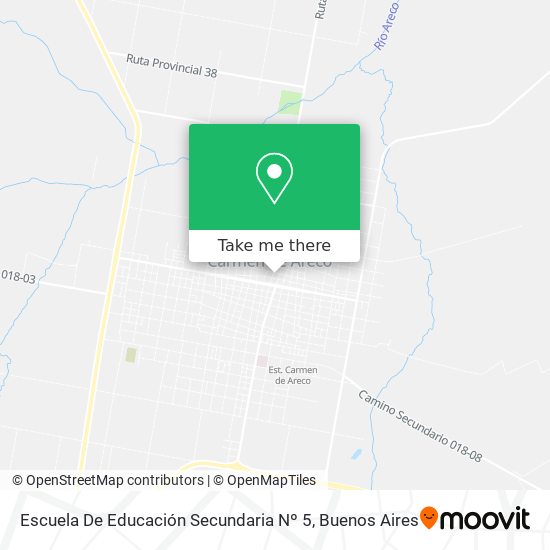 Mapa de Escuela De Educación Secundaria Nº 5