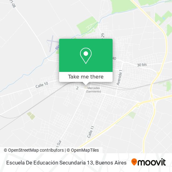 Escuela De Educación Secundaria 13 map