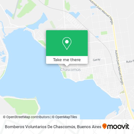 Bomberos Voluntarios De Chascomús map