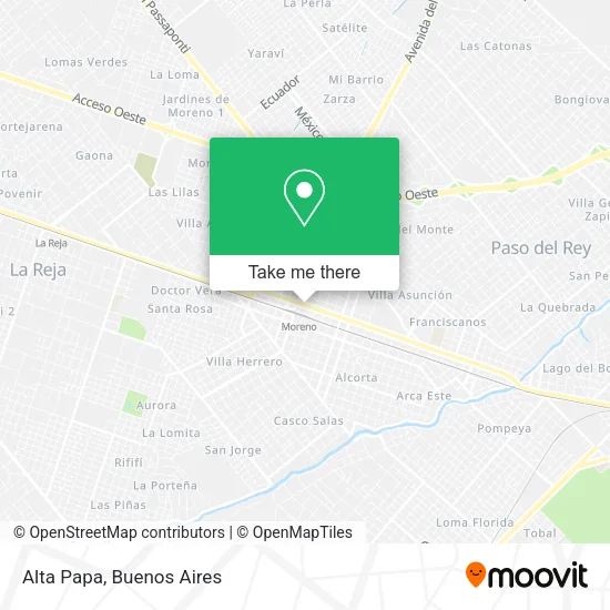 Alta Papa map