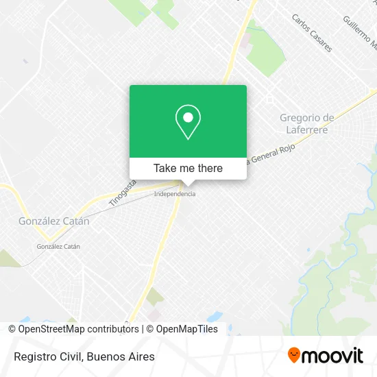 Mapa de Registro Civil