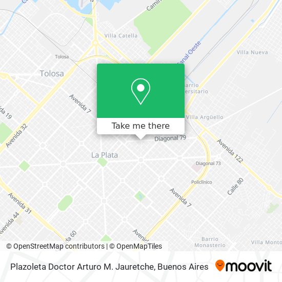 Plazoleta Doctor Arturo M. Jauretche map