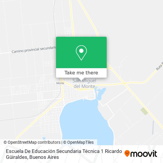 Mapa de Escuela De Educación Secundaria Técnica 1 Ricardo Güiraldes