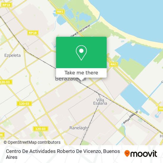 Centro De Actividades Roberto De Vicenzo map