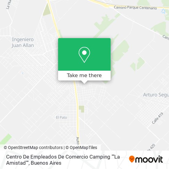 Mapa de Centro De Empleados De Comercio Camping ""La Amistad""