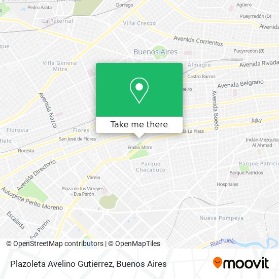 Plazoleta Avelino Gutierrez map