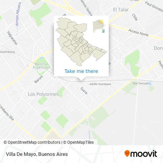 Villa De Mayo map