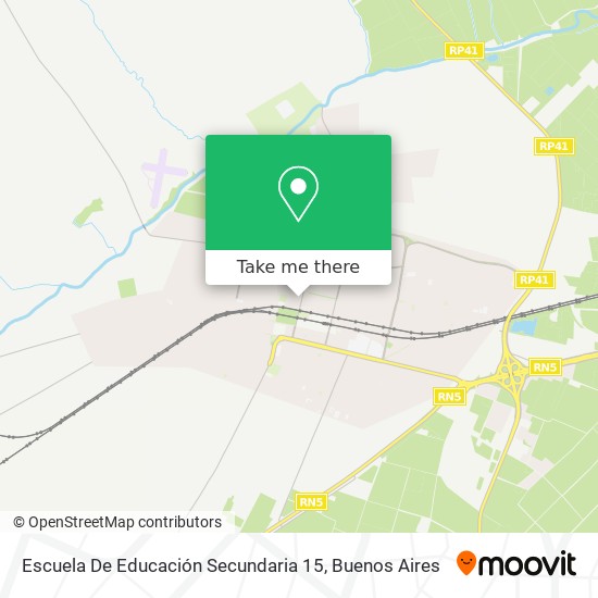 Escuela De Educación Secundaria 15 map