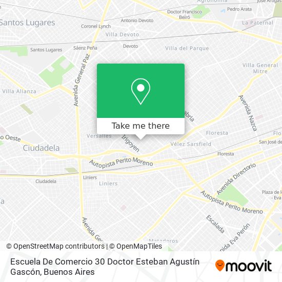 Escuela De Comercio 30 Doctor Esteban Agustín Gascón map