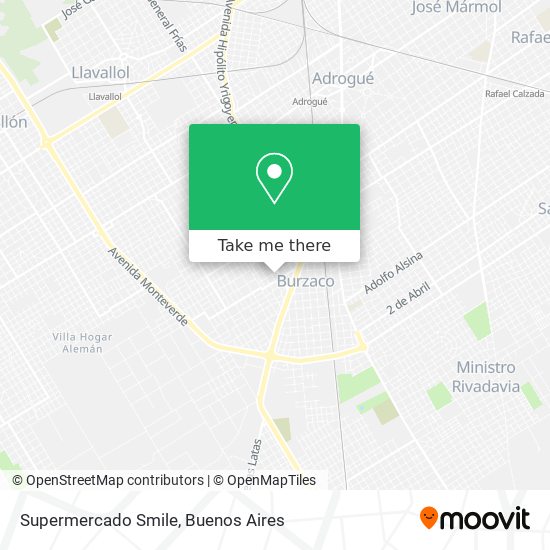 Supermercado Smile map