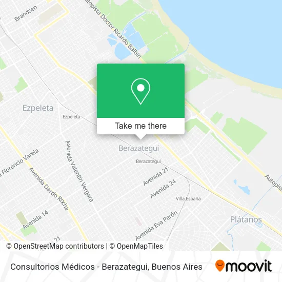 Mapa de Consultorios Médicos - Berazategui