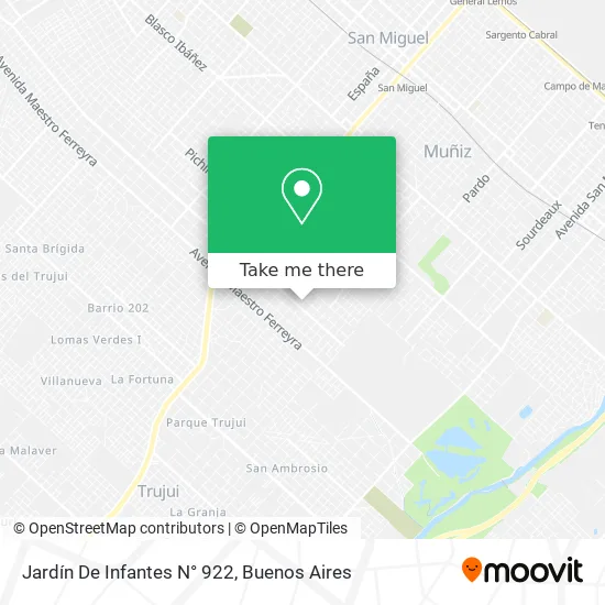 Mapa de Jardín De Infantes N° 922
