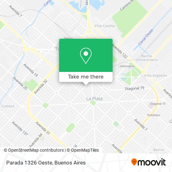 Parada 1326 Oeste map