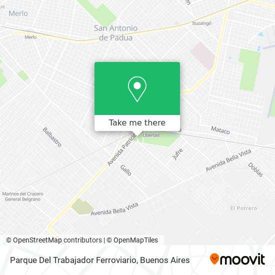 Mapa de Parque Del Trabajador Ferroviario