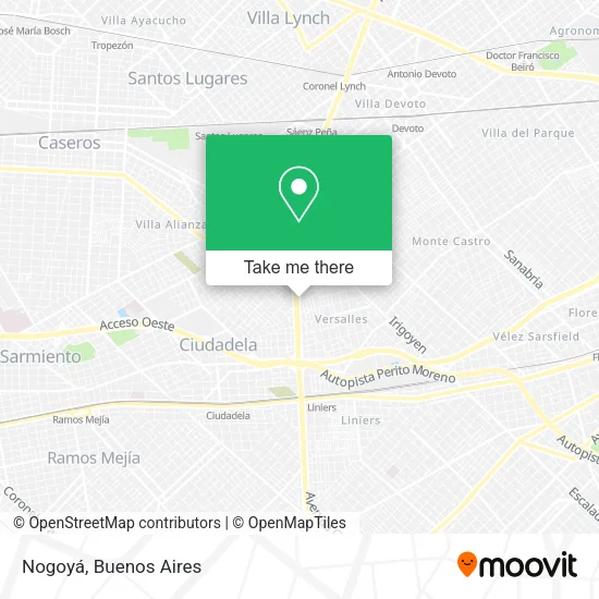 Mapa de Nogoyá