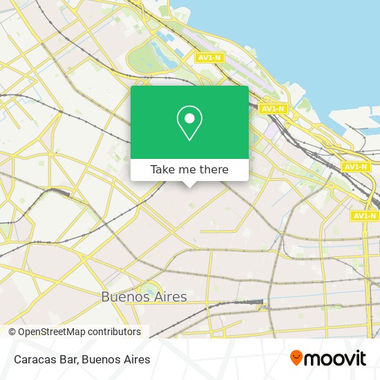 Caracas Bar map