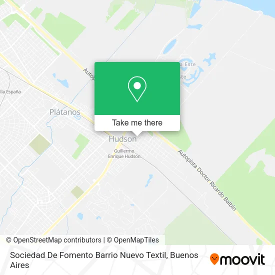 Sociedad De Fomento Barrio Nuevo Textil map