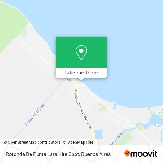 Mapa de Rotonda De Punta Lara Kite Spot