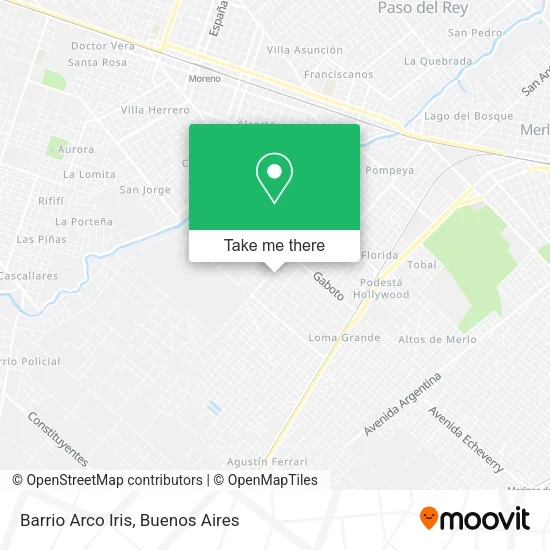 Mapa de Barrio Arco Iris