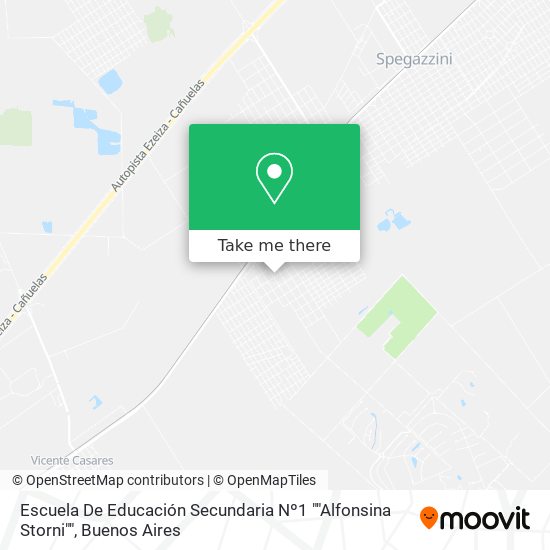 Escuela De Educación Secundaria Nº1 ""Alfonsina Storni"" map