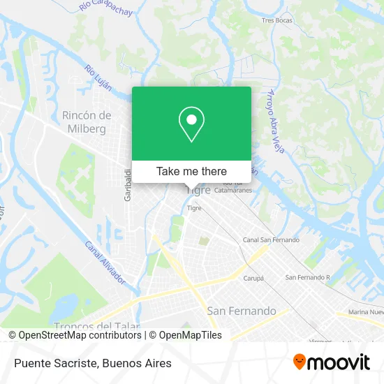 Mapa de Puente Sacriste