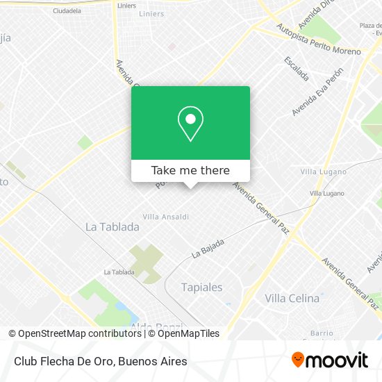 Club Flecha De Oro map