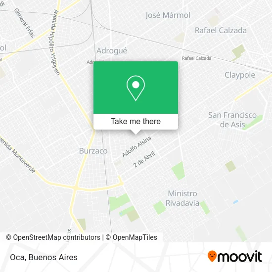 Mapa de Oca