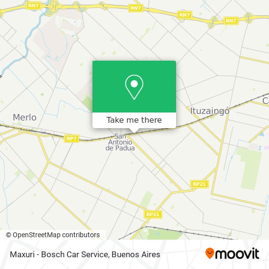 Mapa de Maxuri - Bosch Car Service