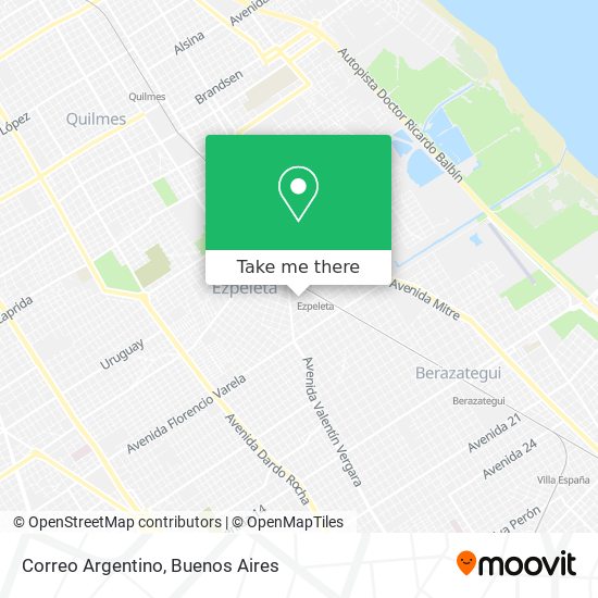 Mapa de Correo Argentino