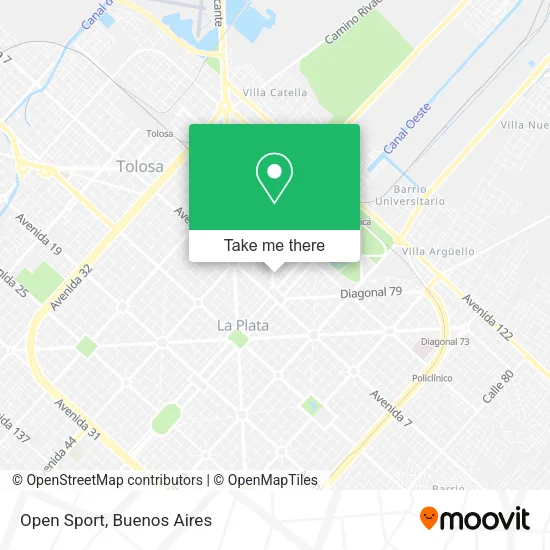 Mapa de Open Sport