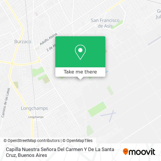 Capilla Nuestra Señora Del Carmen Y De La Santa Cruz map