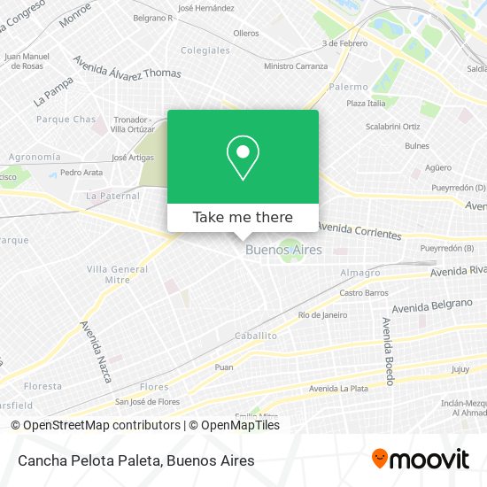 Cancha Pelota Paleta map