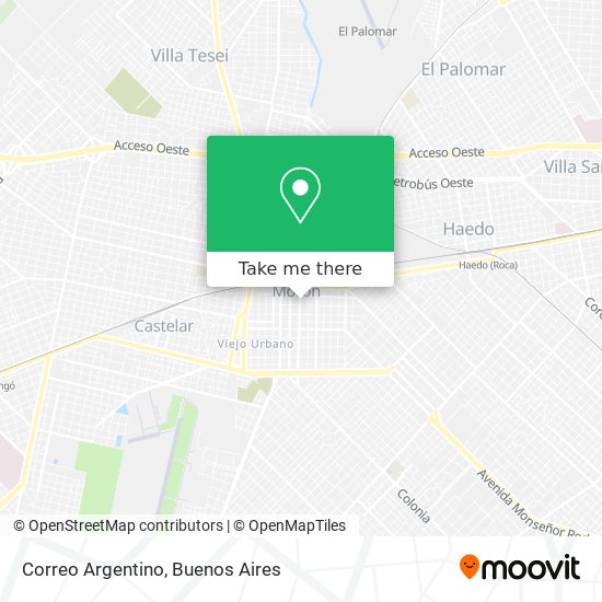 Mapa de Correo Argentino
