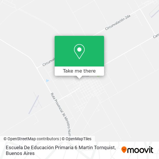 Escuela De Educación Primaria 6 Martin Tornquist map