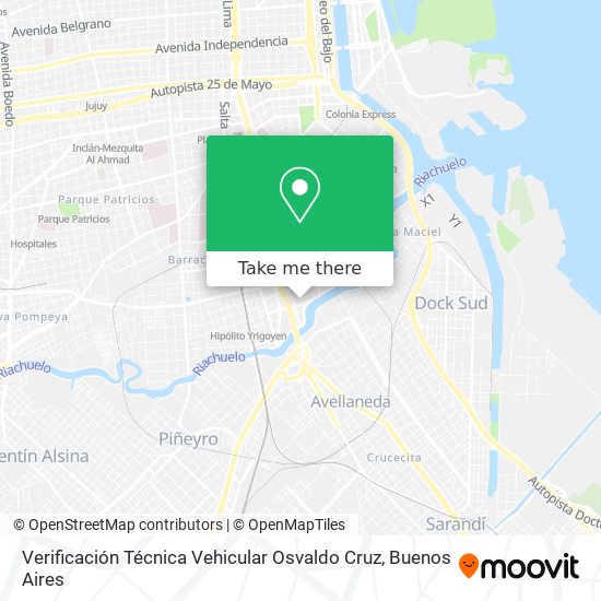 Verificación Técnica Vehicular Osvaldo Cruz map