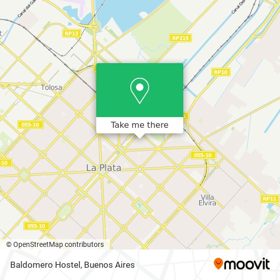 Mapa de Baldomero Hostel