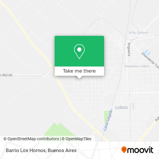 Barrio Los Hornos map