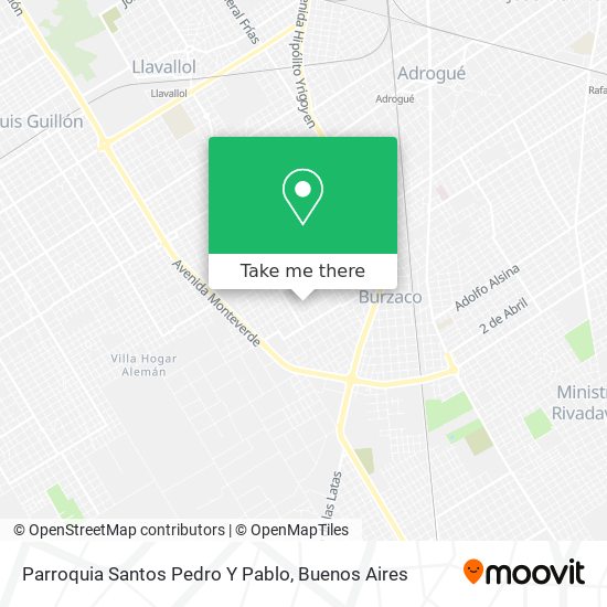Parroquia Santos Pedro Y Pablo map