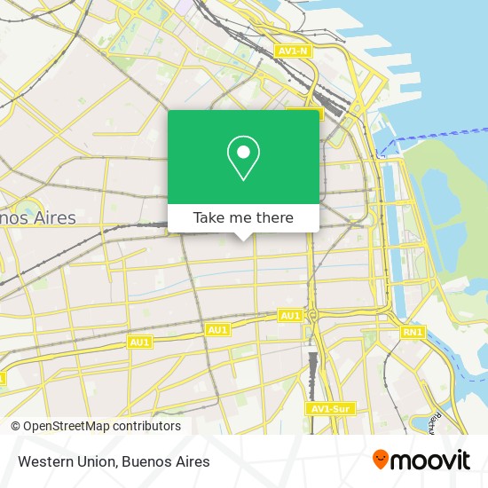 Western Union map