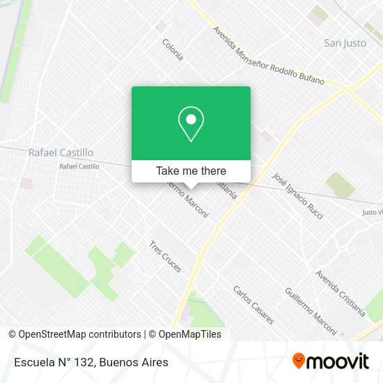 Mapa de Escuela N° 132