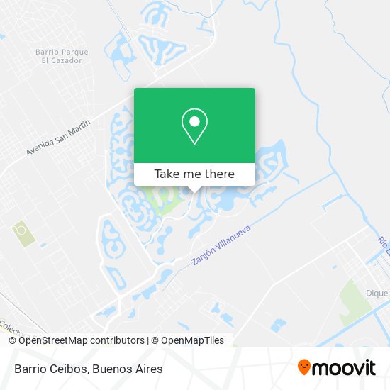 Mapa de Barrio Ceibos
