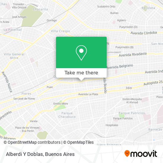 Alberdi Y Doblas map