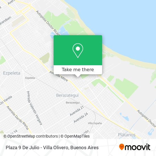 Mapa de Plaza 9 De Julio - Villa Olivero