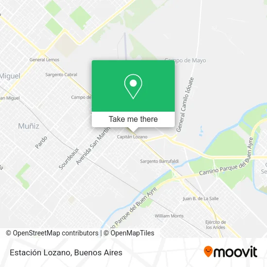 Mapa de Estación Lozano