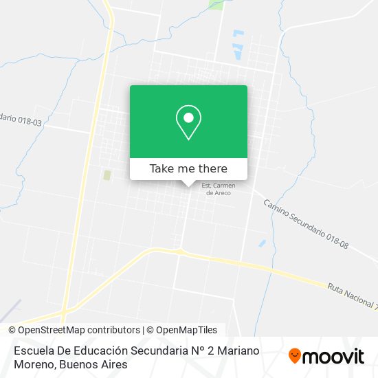 Escuela De Educación Secundaria Nº 2 Mariano Moreno map