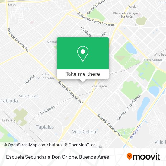 Escuela Secundaria Don Orione map