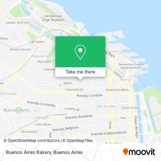 Buenos Aires Bakery map