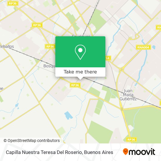 Mapa de Capilla Nuestra Teresa Del Roserio