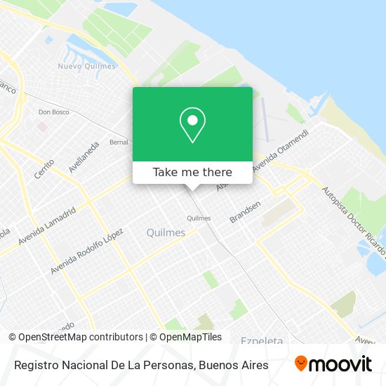 Mapa de Registro Nacional De La Personas